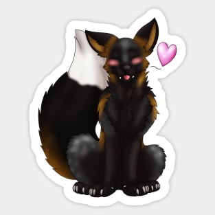 Foxy Friends: Gold Cross Sticker